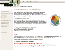 Tablet Screenshot of forum-wohnenergie.de